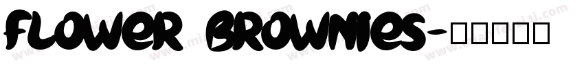 Flower Brownies字体转换